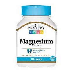21st CENTURY. Magnesium 250mg/ 110 tab