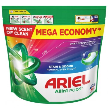 Ariel  All in1 60шт. Капсулы для стирки белья  Mountain Spring