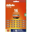 GILLETTE Fusion5  rezerves skuvekļa asmeņi vīriešiem 16 gab