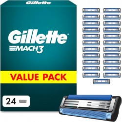 Gillette Mach3 rezerves skuvekļa asmeņi vīriešiem 24 gab