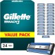 Gillette Mach3 rezerves skuvekļa asmeņi vīriešiem 24 gab