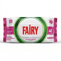 FAIRY Lilyum mitrās tīrīšanas salvetes, 100 gab.