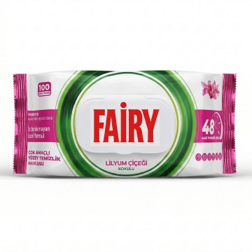 FAIRY Lilyum влажные чистящие салфетки, 100 шт.