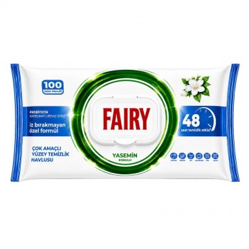 FAIRY Jasmin mitrās tīrīšanas salvetes, 100 gab.