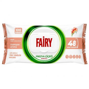 FAIRY Frēzija mitrās tīrīšanas salvetes, 100 gab.
