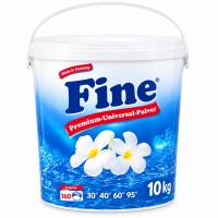 Universāls ekoloģisks veļas pulveris  Fine Premium 10 kg , līdz 160 mazgāšanas reizēm
