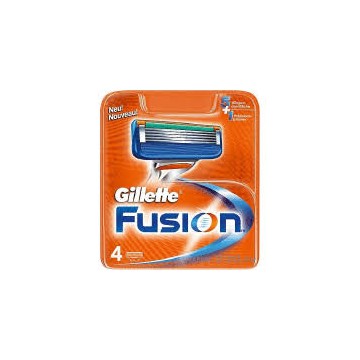 Gillette Fusion сменные кассеты для бритья, 4 шт.