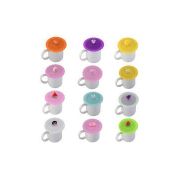 Силиконовая крышка на чашку или стакан, 1 шт