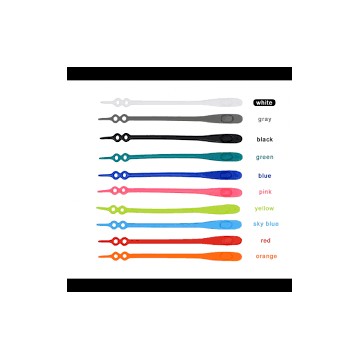 Шнурки силиконовые 14 шт. – клипсы, шнурки для обуви